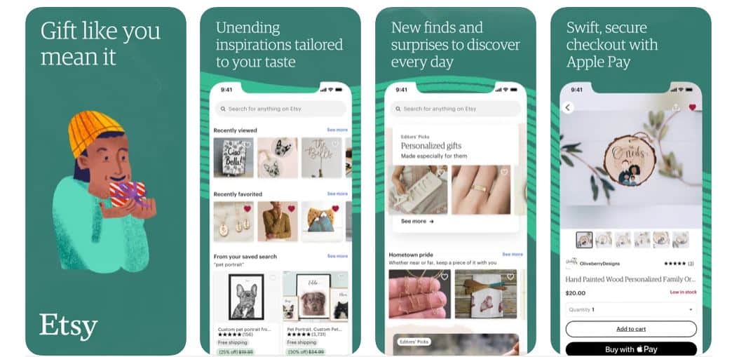 Las 15 mejores aplicaciones como OfferUp 6 Aplicación de moda de Etsy