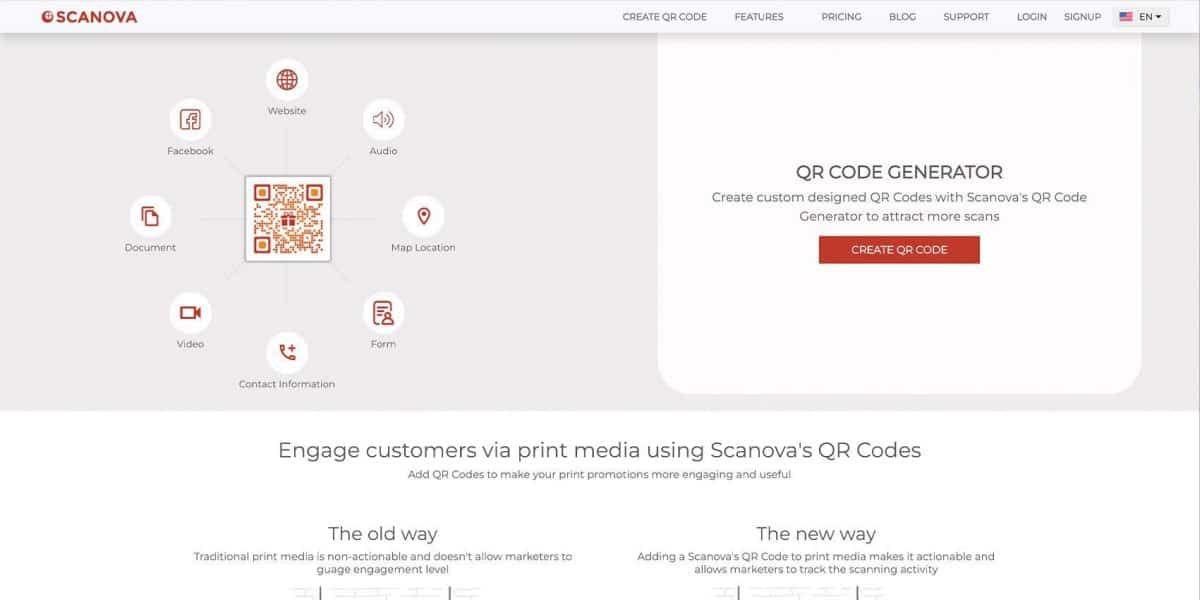 Los 15 mejores generadores de códigos QR gratuitos 10 Scanova