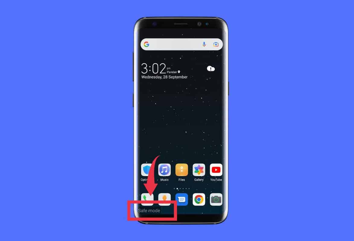 Cómo apagar o reiniciar un teléfono Android 4 El teléfono Android está en modo seguro