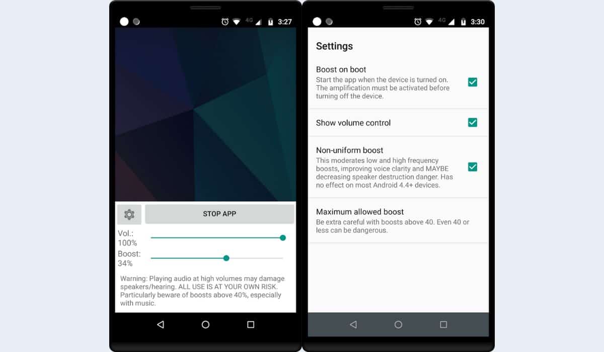 Los 13 mejores amplificadores de volumen de Android para aumentar el volumen del audio 11 Amplificador de volumen Pro para Android