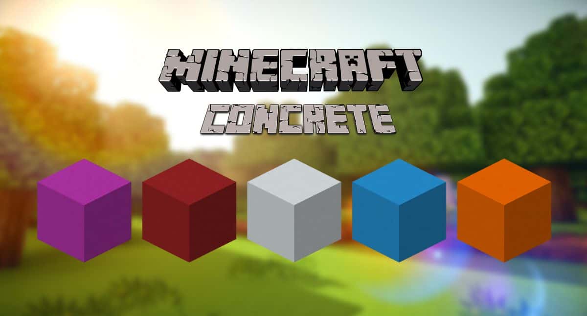 Cómo hacer hormigón en Minecraft 2 Minecraft hormigón de diferentes colores.