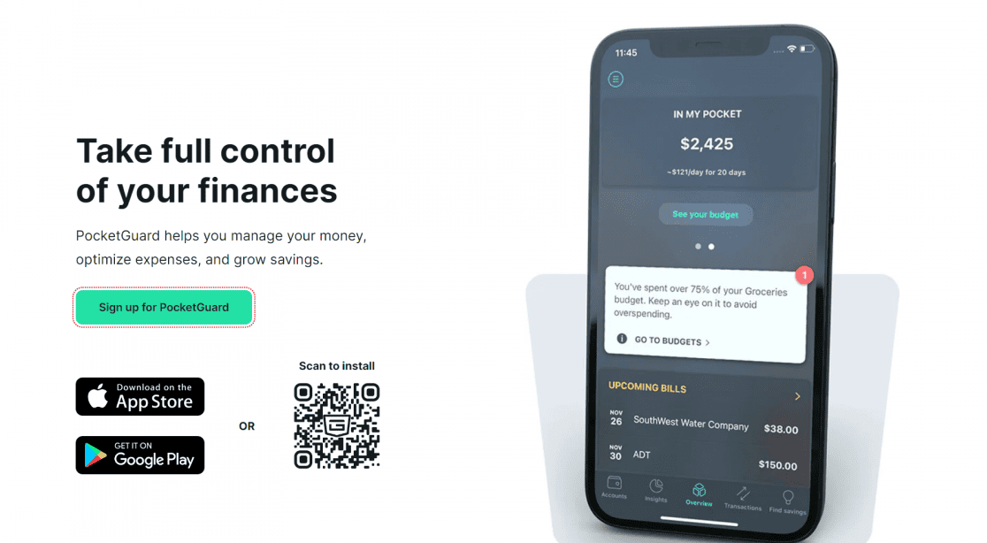 Apps para el control de gastos: 4 aplicaciones para gestionar tu presupuesto 4 Aplicación de presupuesto PocketGuard