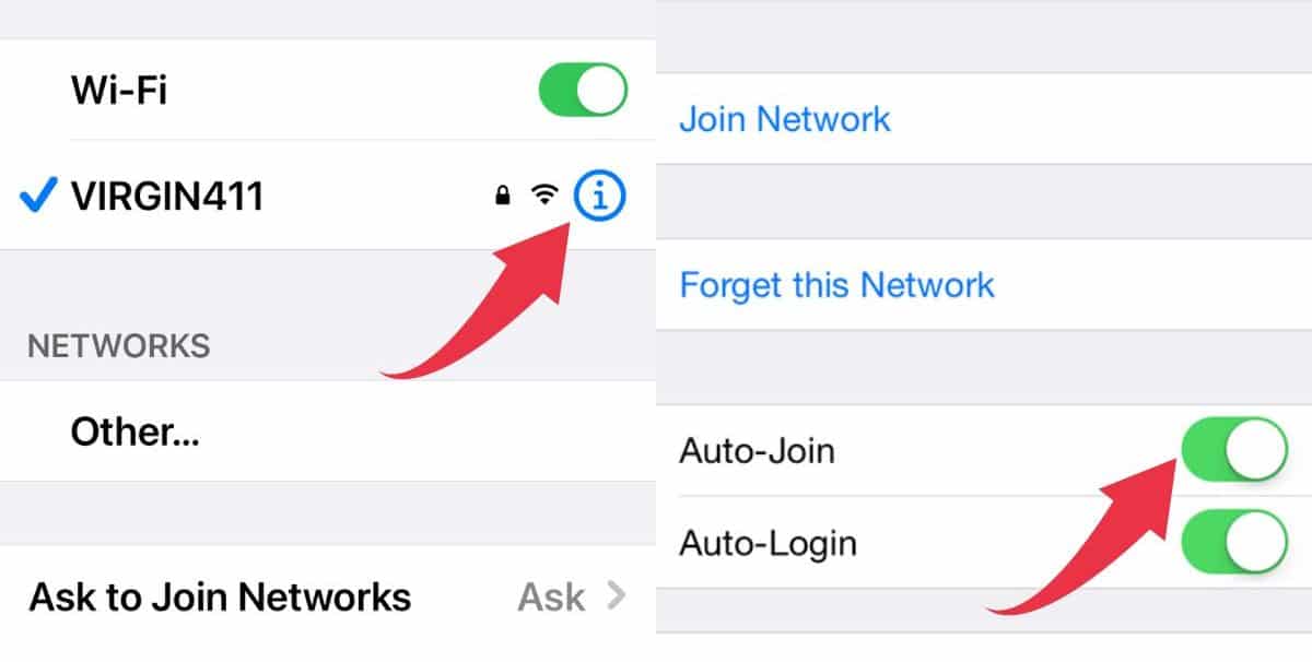 El iPhone se desconecta del WiFi a cada rato: 14 maneras de resolver el problema 3 Habilitar la conexión WiFi automática en iPhone