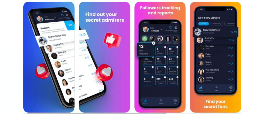 Las 14 mejores aplicaciones de seguidores para Instagram: consigue más followers 13 Informe de seguidores y seguidores