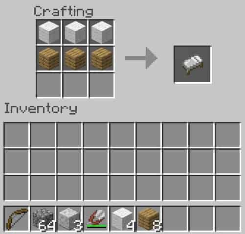 Cómo construir una cama en Minecraft del color que quieras 5 como hacer una cama sencilla
