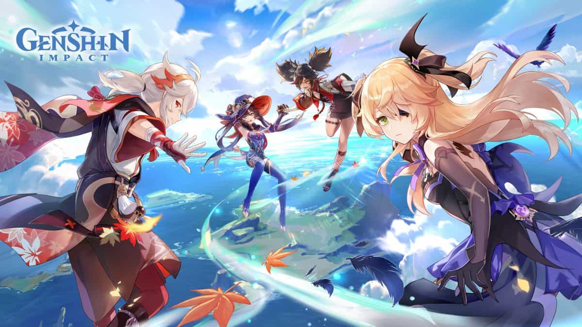Edad, cumpleaños y altura de los personajes de Genshin Impact 2 Los personajes de Genshin Impact Fischl, Xinyan, Kaedahara Kazuha y Mona vuelan