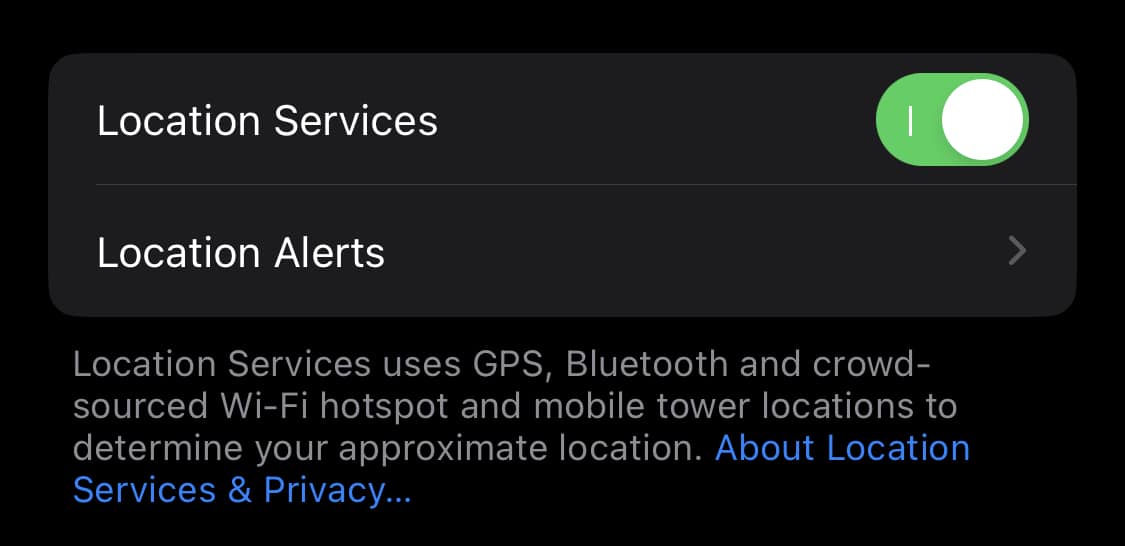Qué significa "No se ha encontrado la ubicación" en iPhone 3 Habilitar los servicios de ubicación en el iPhone