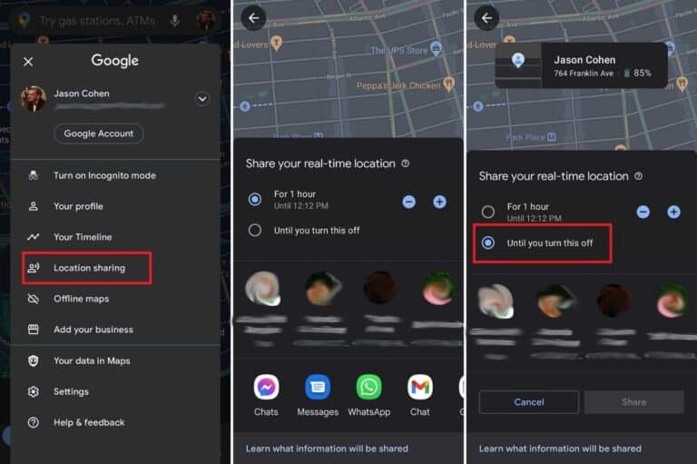 Cómo ver la ubicación de un contacto en Google Maps 2 Cómo ver la ubicación de un contacto en Google Maps
