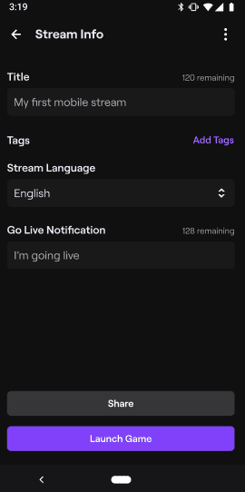 Cómo hacer directo en Twitch 7 Cómo hacer streaming en Twitch desde tu teléfono