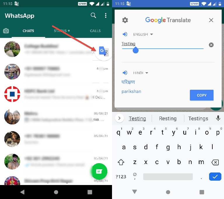 Cómo usar el Traductor de Google 5 Cómo usar el Traductor de Google en WhatsApp
