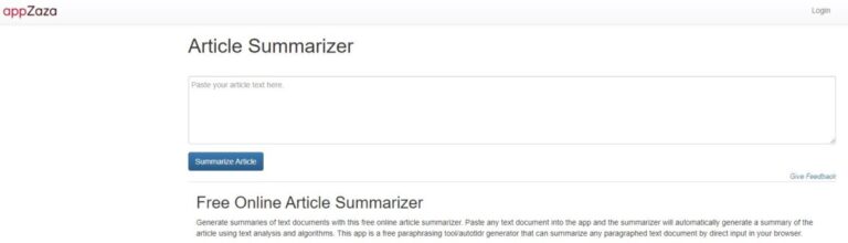 Mejores Apps y Páginas Web para resumir textos 15 AppZaza Resumidor de Artículos
