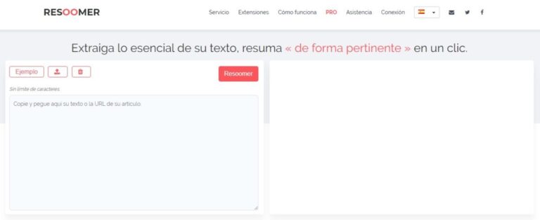 Mejores Apps y Páginas Web para resumir textos 9 Resoomer