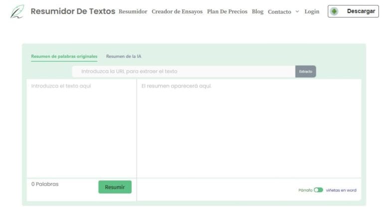 Mejores Apps y Páginas Web para resumir textos 8 ResumidorDeTextos