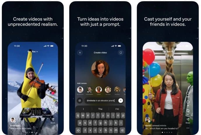 Así es la innovadora app social de vídeo que OpenAI lanza junto a Sora 2