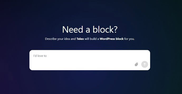 Así te ayuda Telex con inteligencia artificial a crear bloques en WordPress de forma más fácil